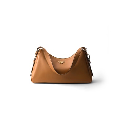 PRADA AIMÉE LARGE LEATHER SHOULDER BAG 1BC228  (39*23*12cm)